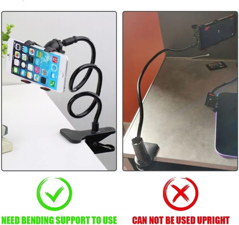Mobile Phone Stand Holder Flexible And Power Full Grip – 360 Degree Rotating Mobile Stand Bedside Able Lazy Snake Mobile Phone Holder – Random Color - Image 3
