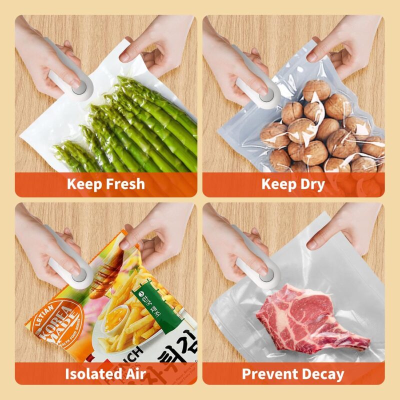 "2-in-1 USB Rechargeable Heat Sealing & Cutting Machine – Mini Food Sealer for Snack, Chip, and Plastic Bags - Image 4