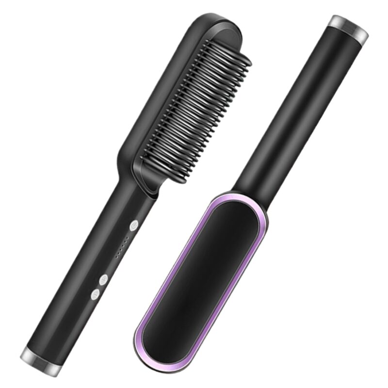 Multifunctional Hair Straightener Brush Heated Brushes Ceramic Anti-scald Hair Straightening Hot Comb Hair Care Fast Heating - Image 3