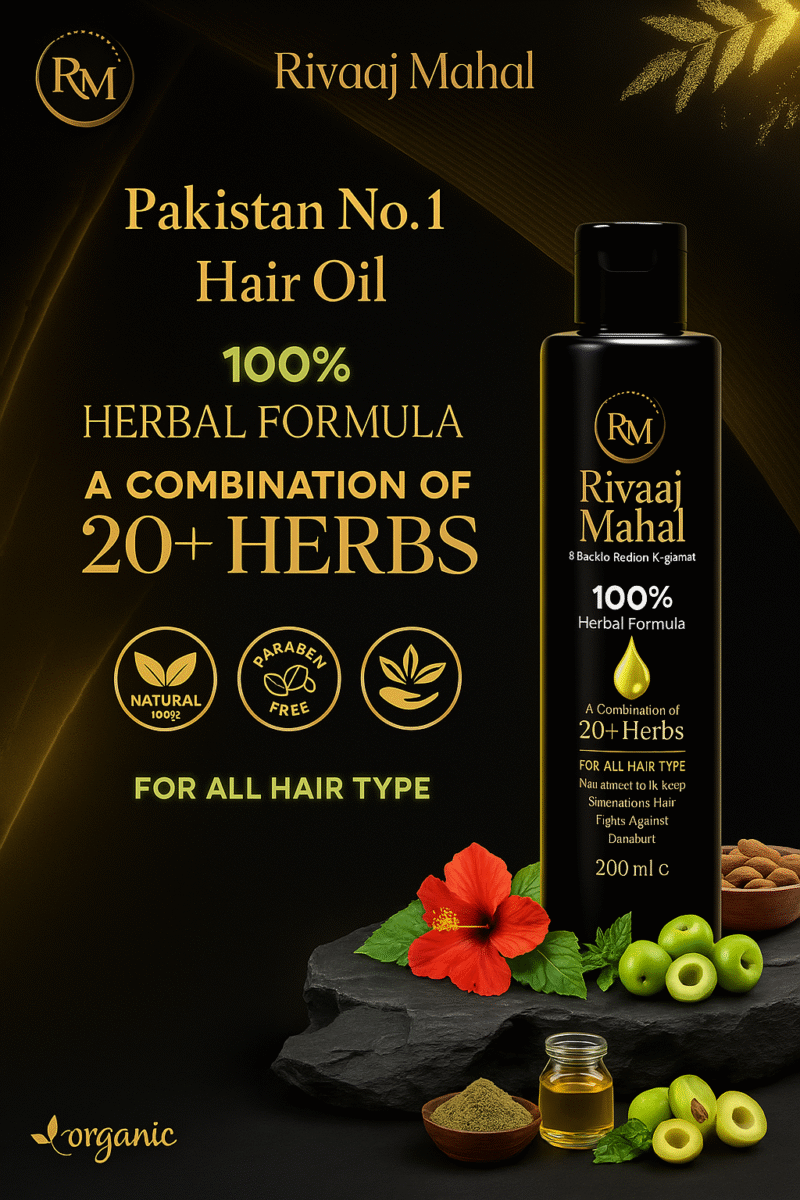 Rivaj Mahal Hair Oil Your Ultimate Hair Care Solution – 200ml - Image 8