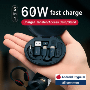 ( 5 In 1 ) Data Cable Set All Solutions In One | Data Cable Set 60w Fast Charging