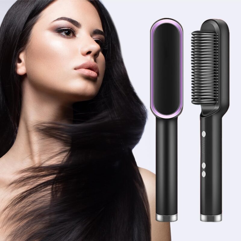 Multifunctional Hair Straightener Brush Heated Brushes Ceramic Anti-scald Hair Straightening Hot Comb Hair Care Fast Heating - Image 5