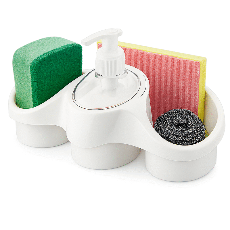 3 In 1 Soap Dispenser And Sponge Holder Sponge Holder For Kitchen - Image 5